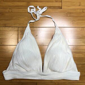 Marilyn Monroe Style White Light Cream Bikini Top 8/10 Medium Padded Pinup Girl